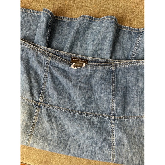 Vintage Eddie Bauer Denim Midi Skirt Women's 14 A-Line Western Cowgirl Normcore - Picture 3 of 4